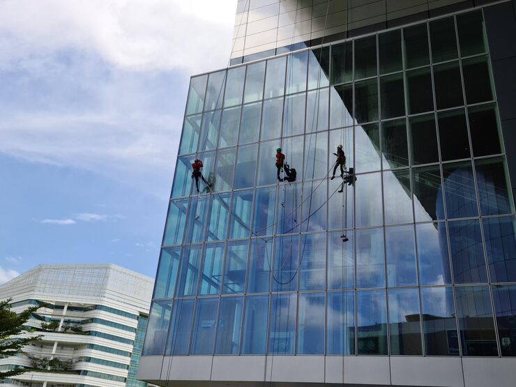 شركات تنظيف الزجاج الخارجي