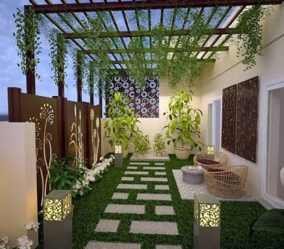 تنسيق حدائق اسطح المنازل